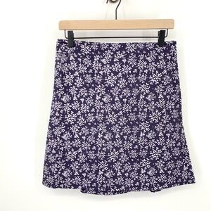 Rip Skirt Women Size Small‎ Skirt Wrap Blue White Floral Print Stretch Quick Dry